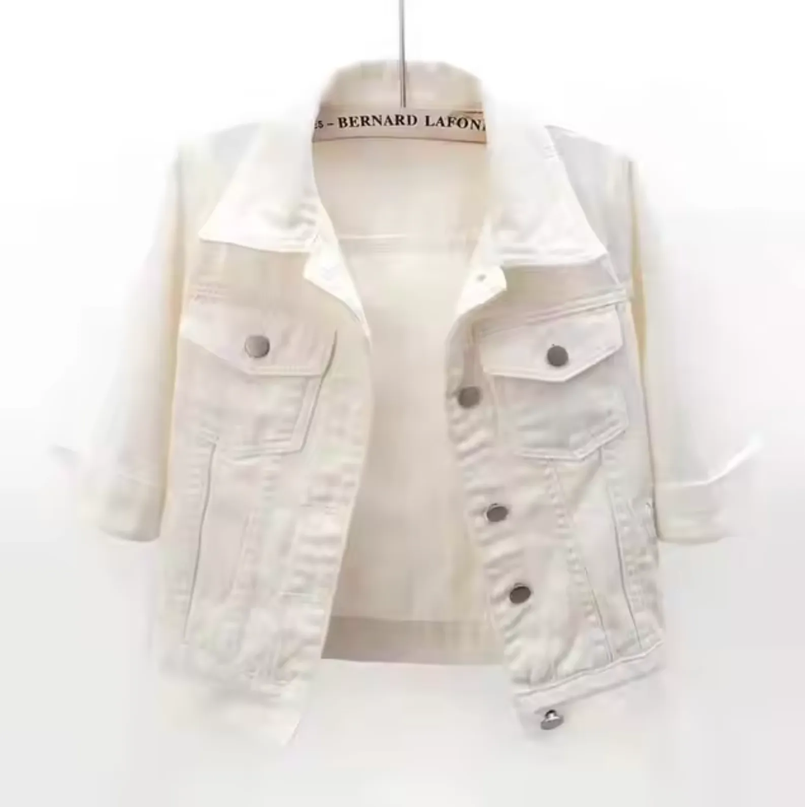 - Colored denim coat
