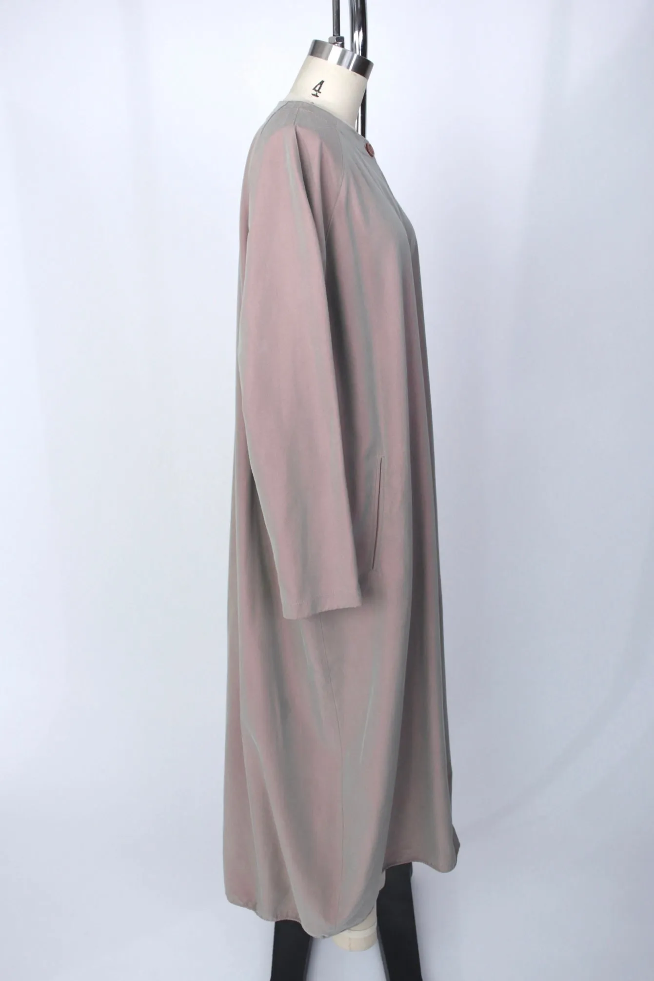 1980s Giorgio Armani Silk Sharkskin Coat
