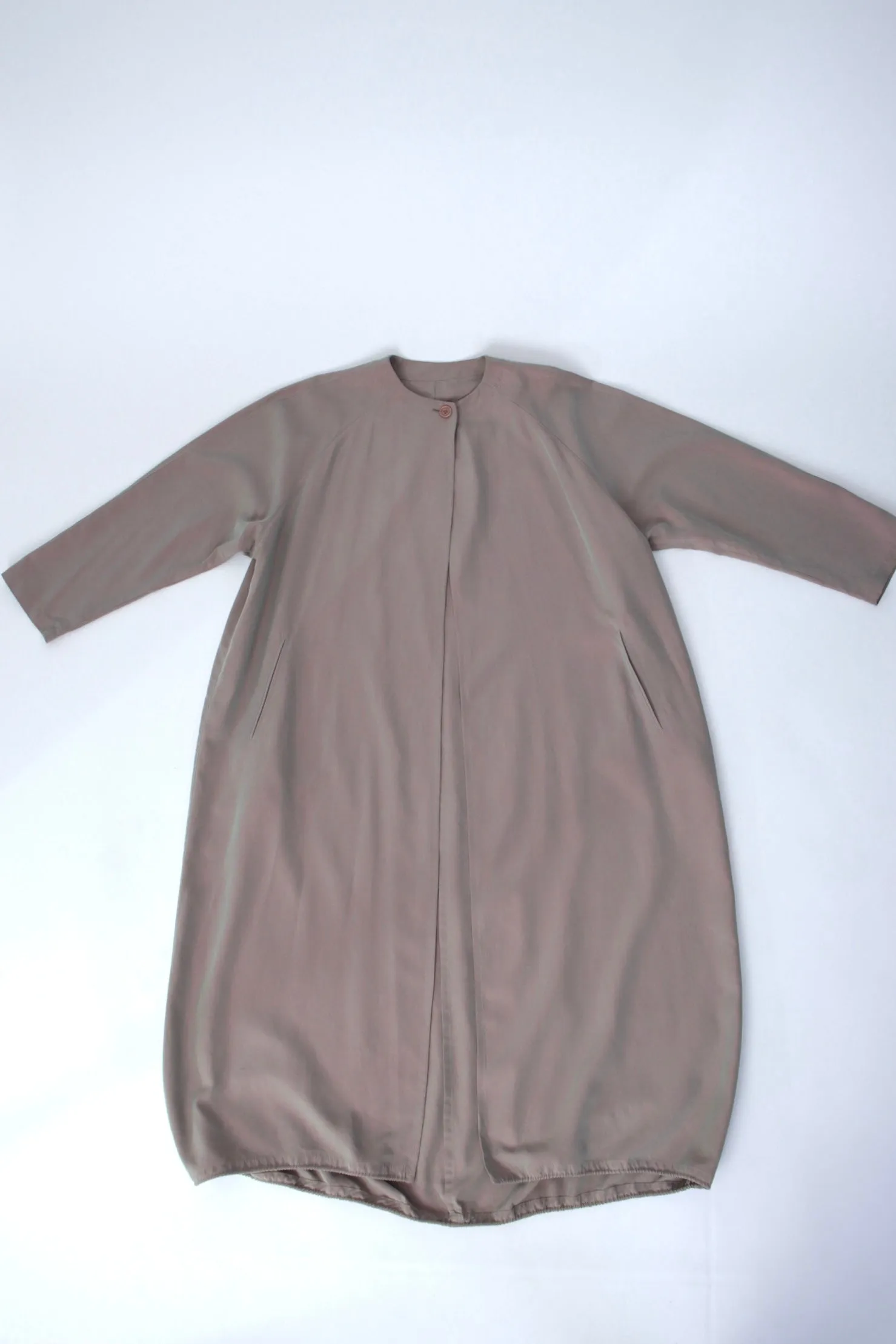1980s Giorgio Armani Silk Sharkskin Coat