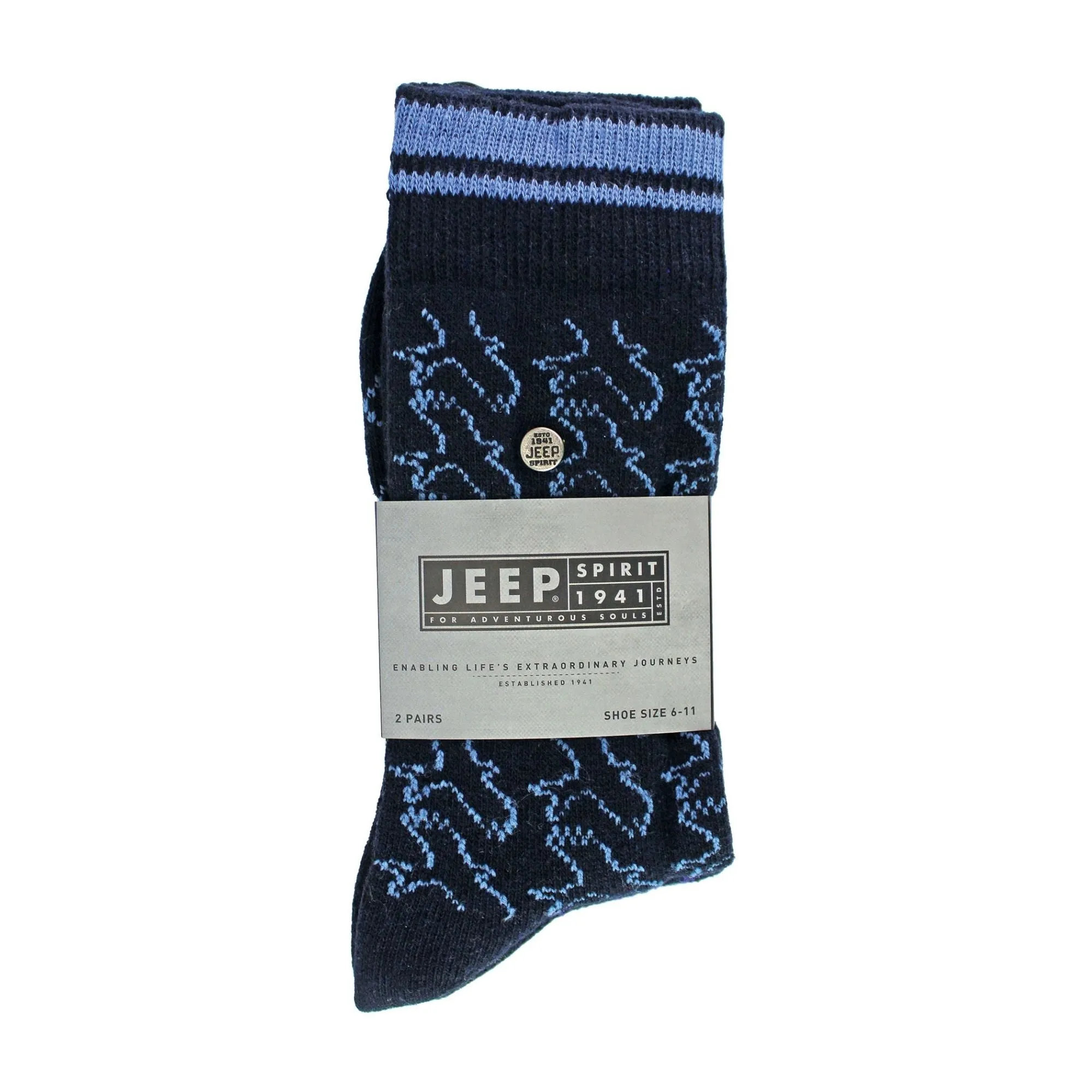 2 Pack Men's Casual Ribbed Cotton Dress Socks | Midweight Square Knit Socks