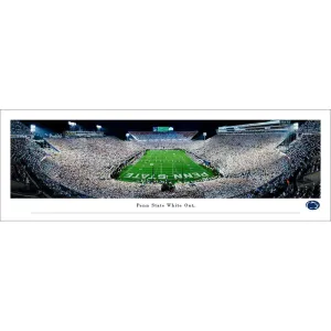 2021 Beaver Stadium "Endzone" White Out Rolled Poster