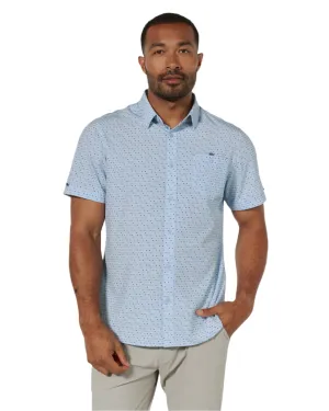 7 Diamonds Men's Montague Short Sleeve Shirt Light Blue