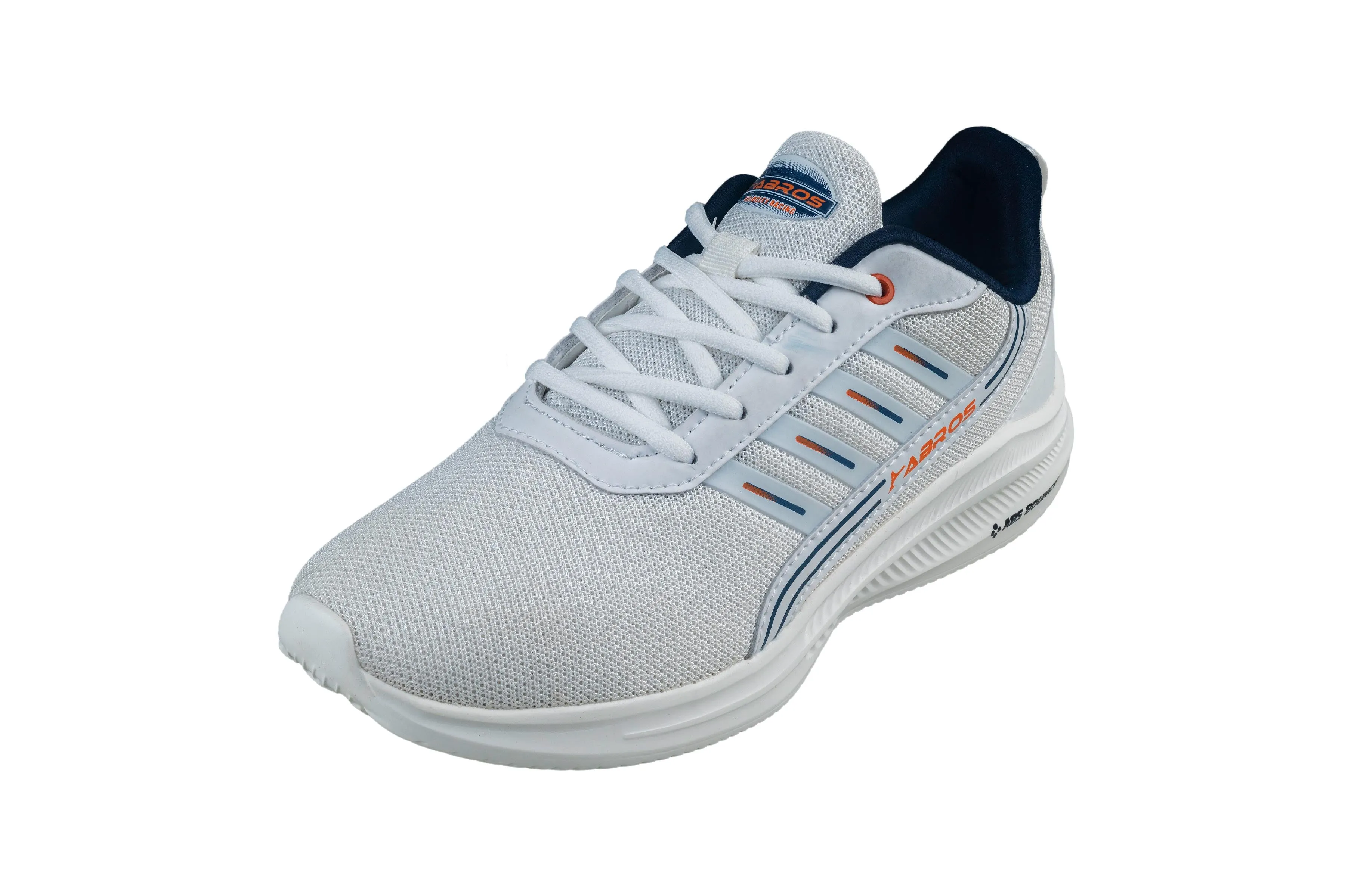Abros Gents White / Navy Sports Shoe