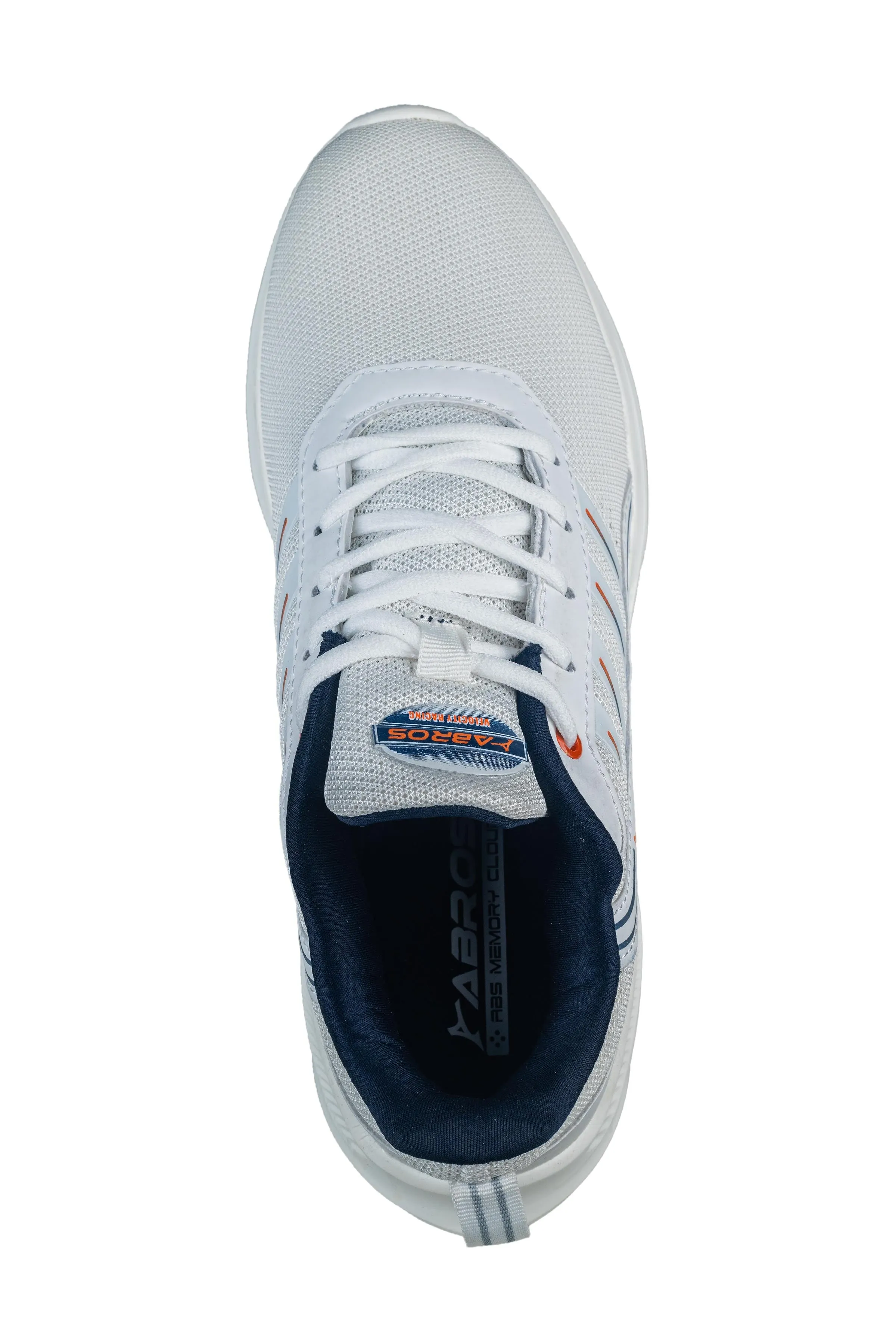 Abros Gents White / Navy Sports Shoe