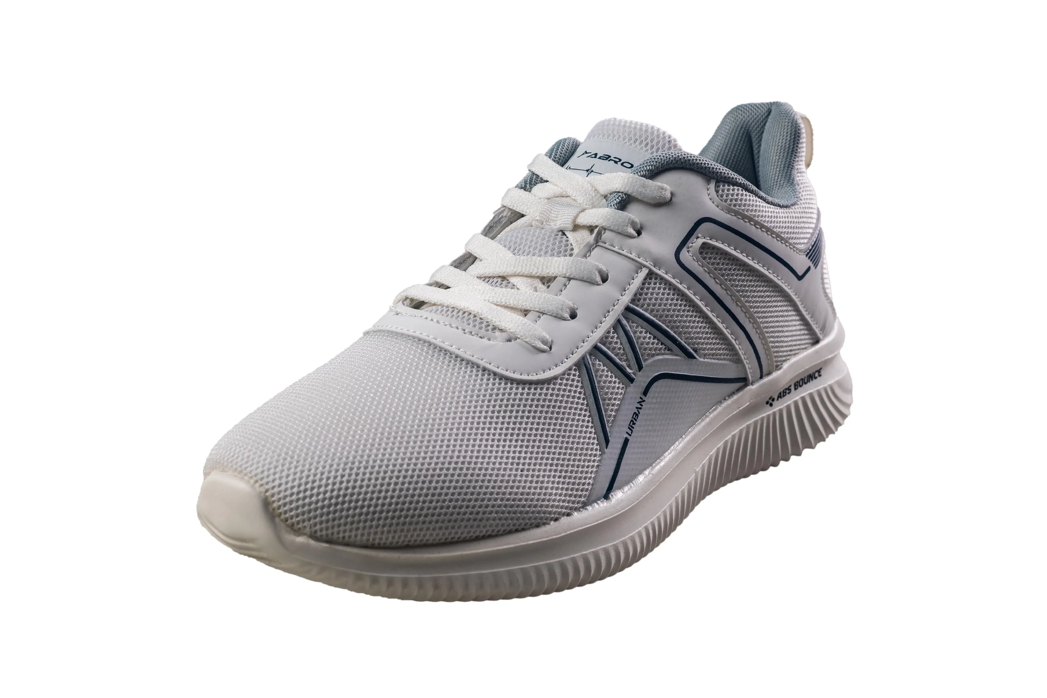 Abros Gents White / Navy Sports Shoe