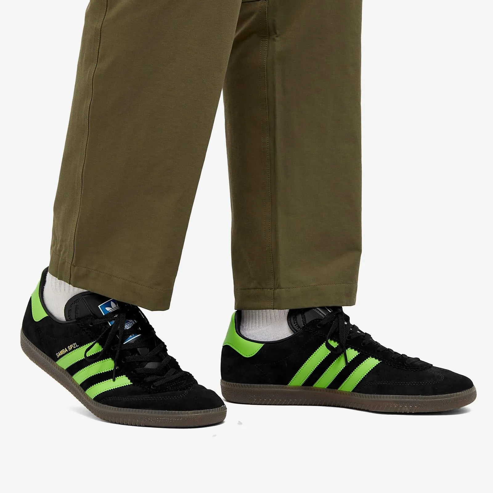 Adidas Samba Deco SPZL Black Lucid Lime