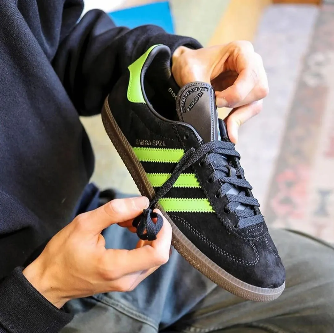 Adidas Samba Deco SPZL Black Lucid Lime