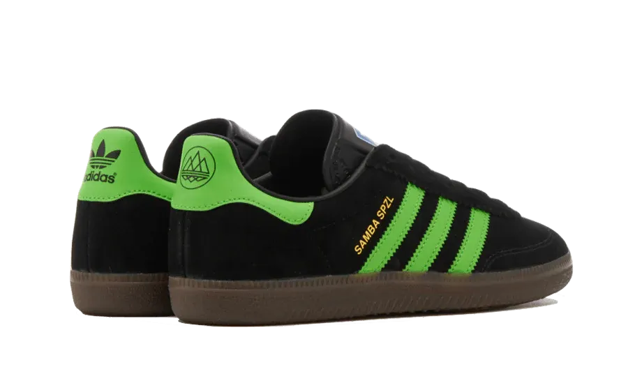 Adidas Samba Deco SPZL Black Lucid Lime