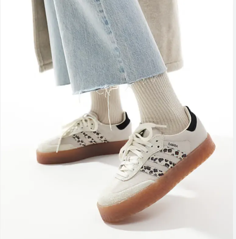 Adidas Sambae Leopard Off White