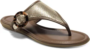 Aerosoles Women's Clarity Flip-Flop, GOLD SNAKE, 7