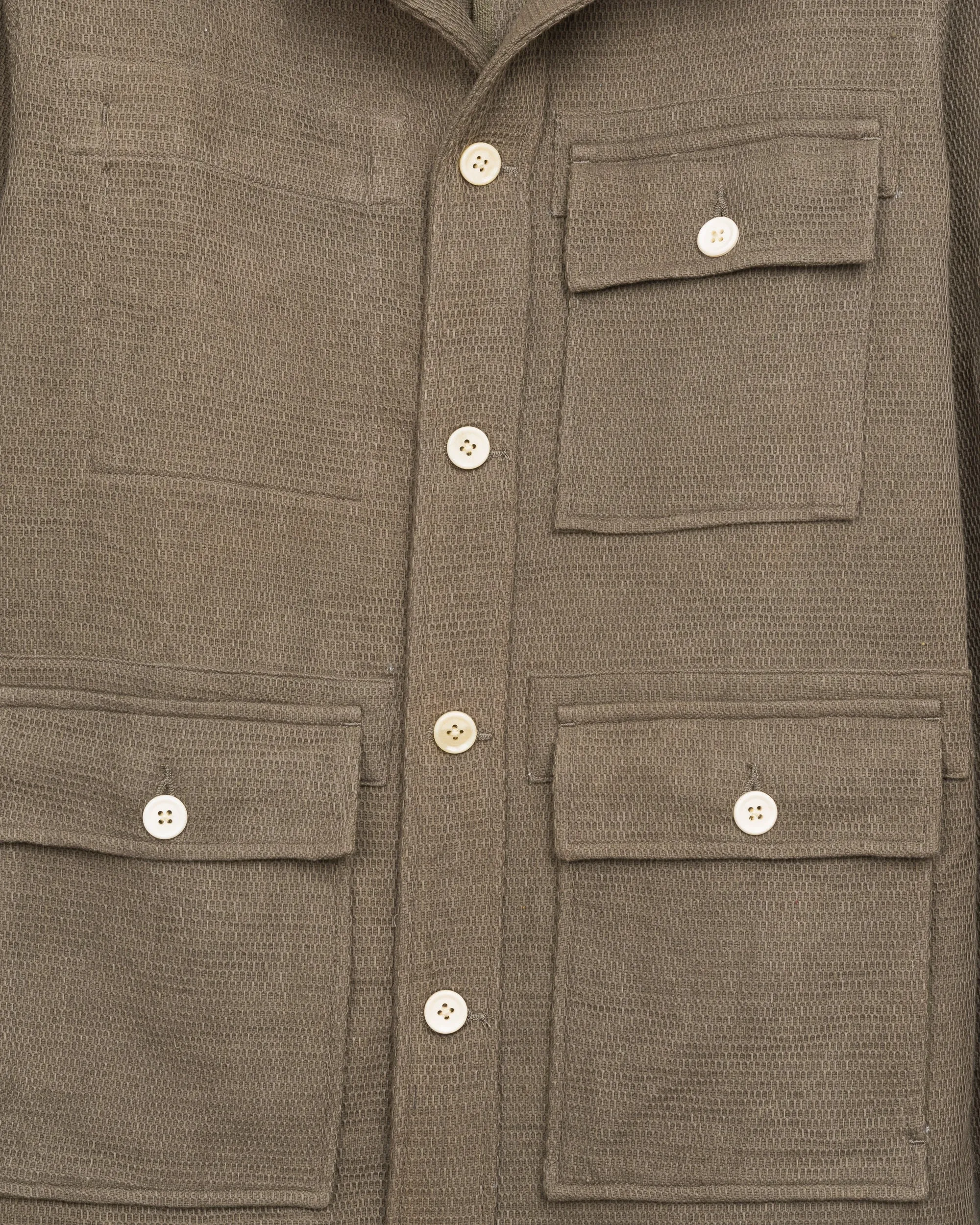 Akash Chore Coat in Cement Honeycomb