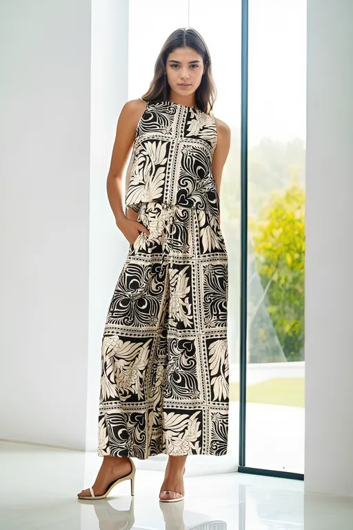 Aldridge Top and Pants Set-Black
