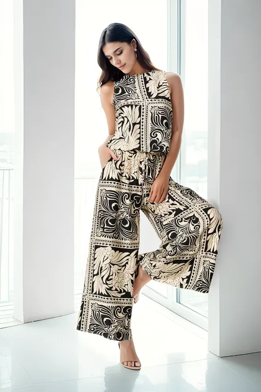Aldridge Top and Pants Set-Black