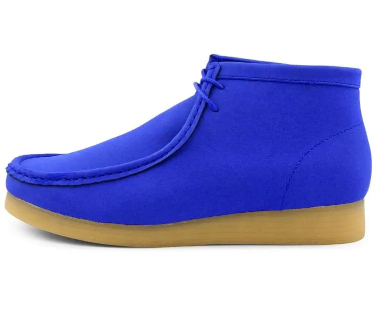 Amali Jason 2 Men's Royal Blue Suede Limited Edition Ankle Boots