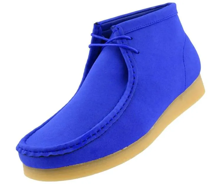 Amali Jason 2 Men's Royal Blue Suede Limited Edition Ankle Boots