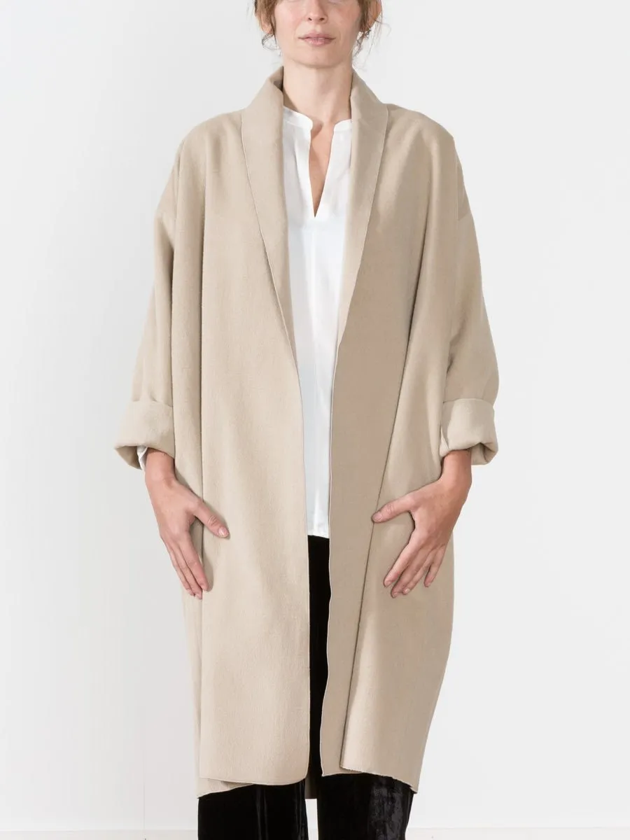 angora robe coat