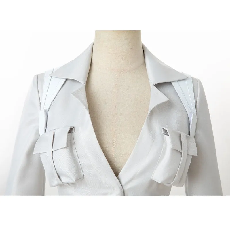 Anime Cells at Work! Black White Blood Cells Female Halloween Full Suit Cosplay Costume