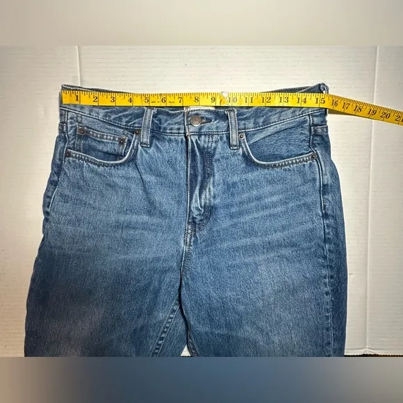 Anthropologie Free People Wide Leg Jeans 28 Women 100% Cotton High Rise Frayed