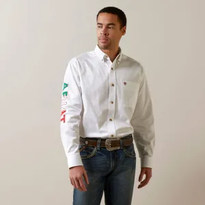 Ariat Team logo Twill Shirt White MX