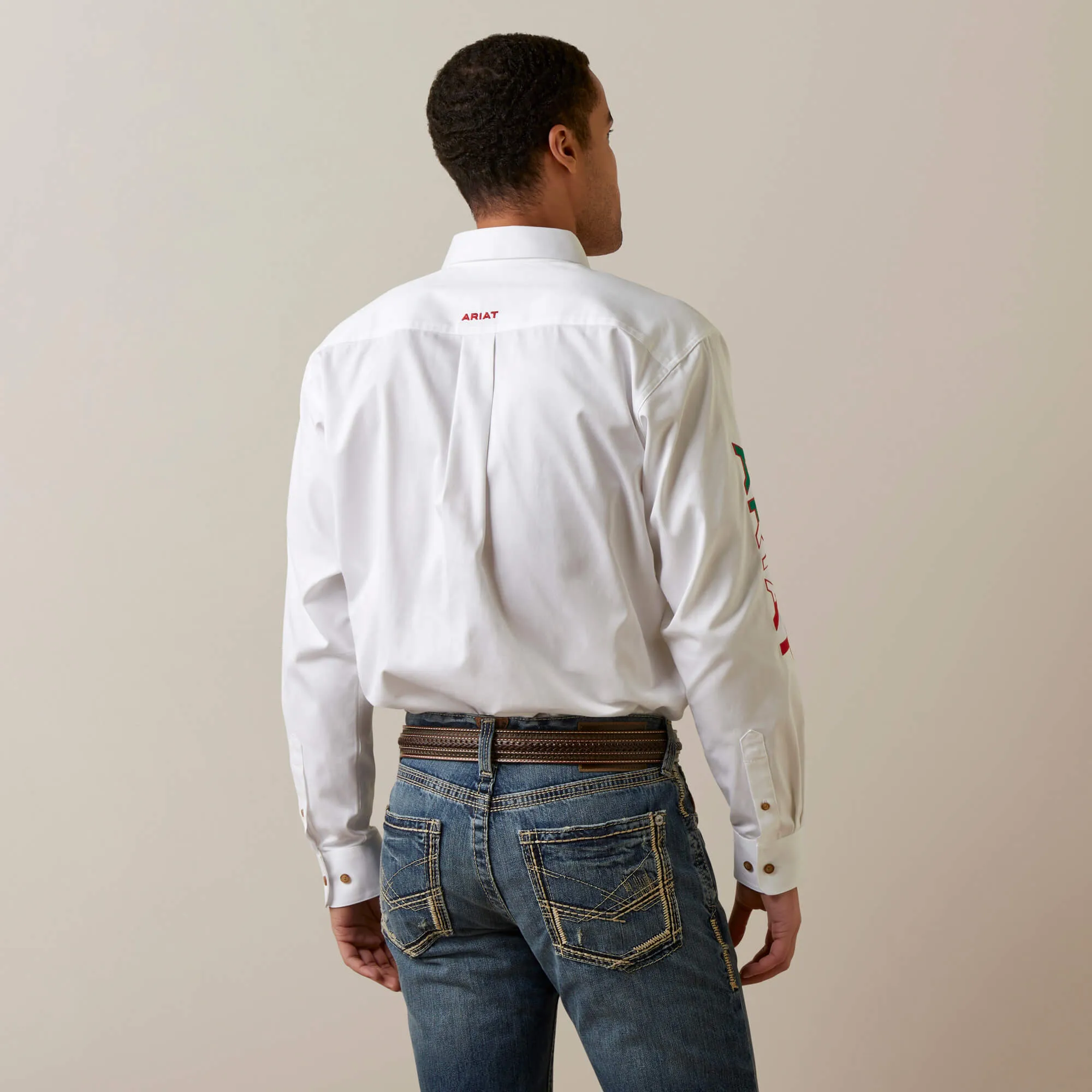 Ariat Team logo Twill Shirt White MX