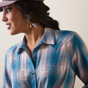 Ariat® Womens Real Billie Jean LS Shirt Idabel Dobby Plaid