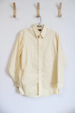 Arrow Fairfield Pinpoint Yellow Button Down Shirt | M