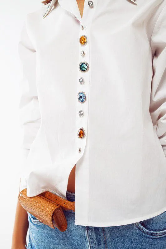 Bejeweled Button Down