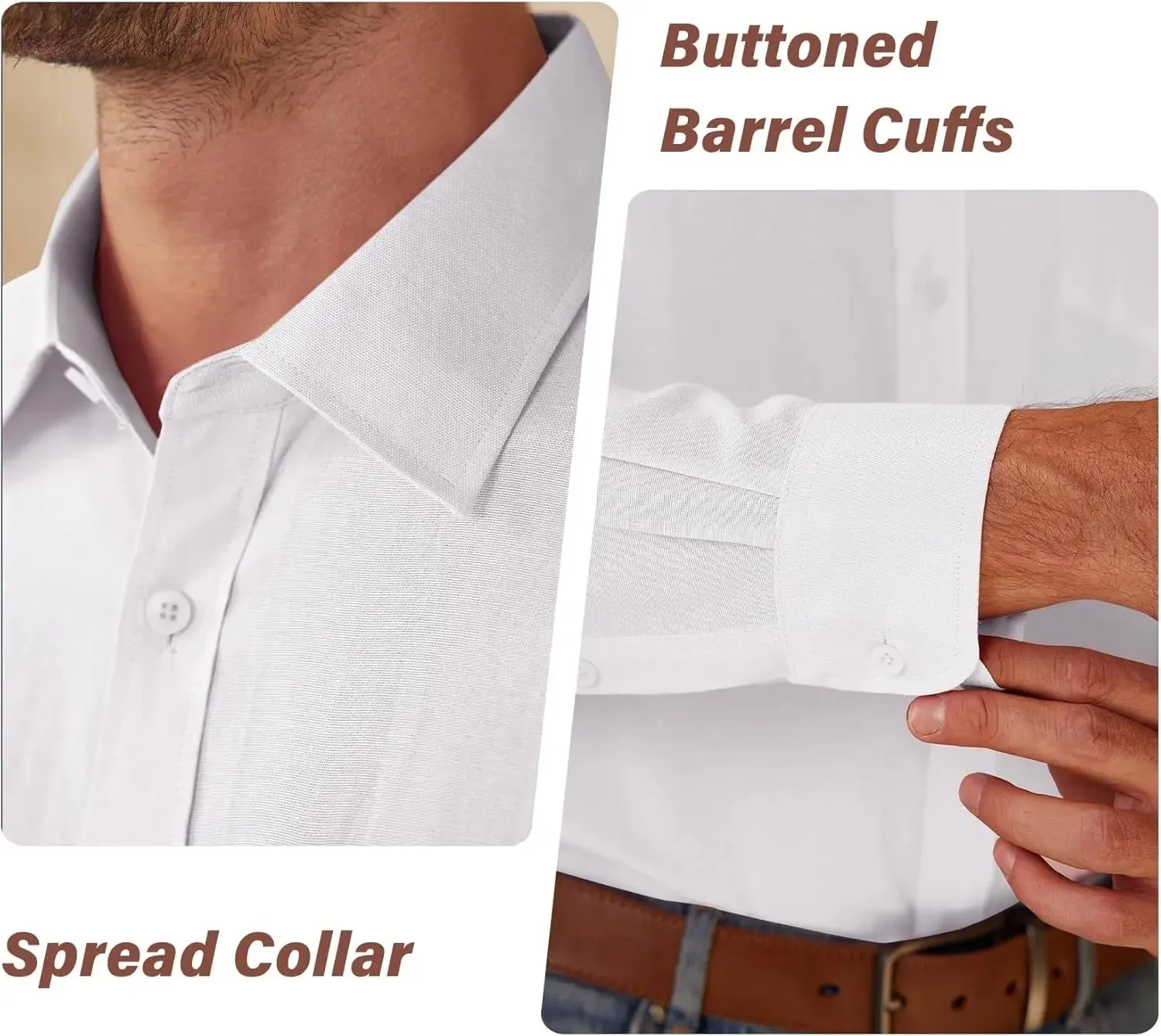 Big and Tall Men Oxford Button down Shirts