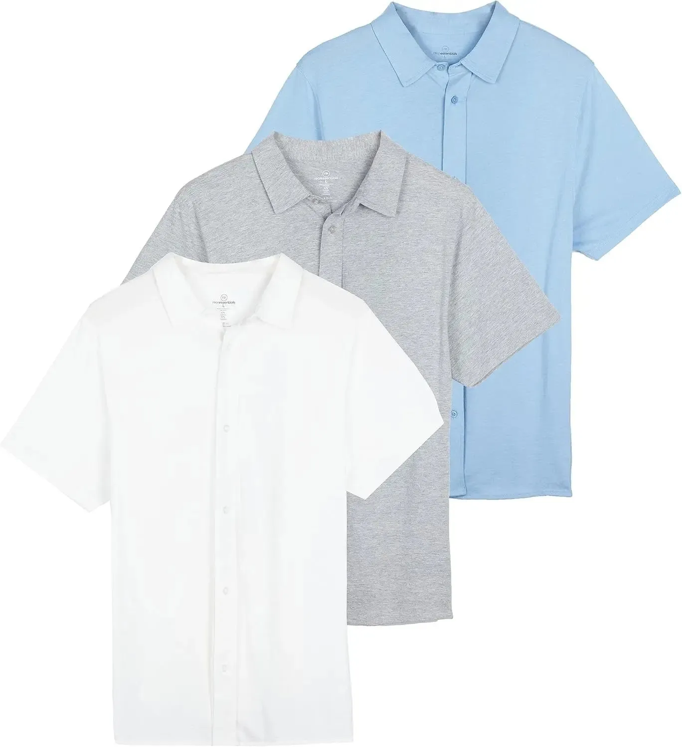 Big and Tall Short Sleeve Button Down (3 pack)