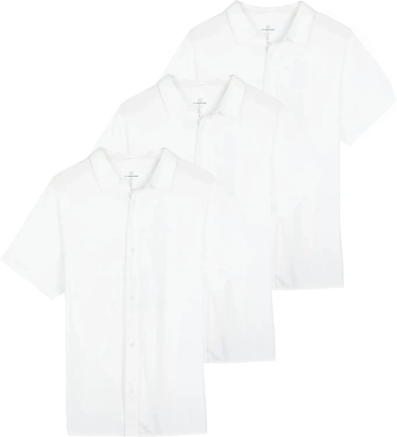 Big and Tall Short Sleeve Button Down (3 pack)