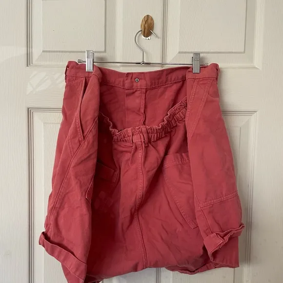 Big bud press coral red work pants shorts