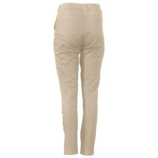 Bisley Womens Mid Rise Stretch Cotton Pants - BPL6015