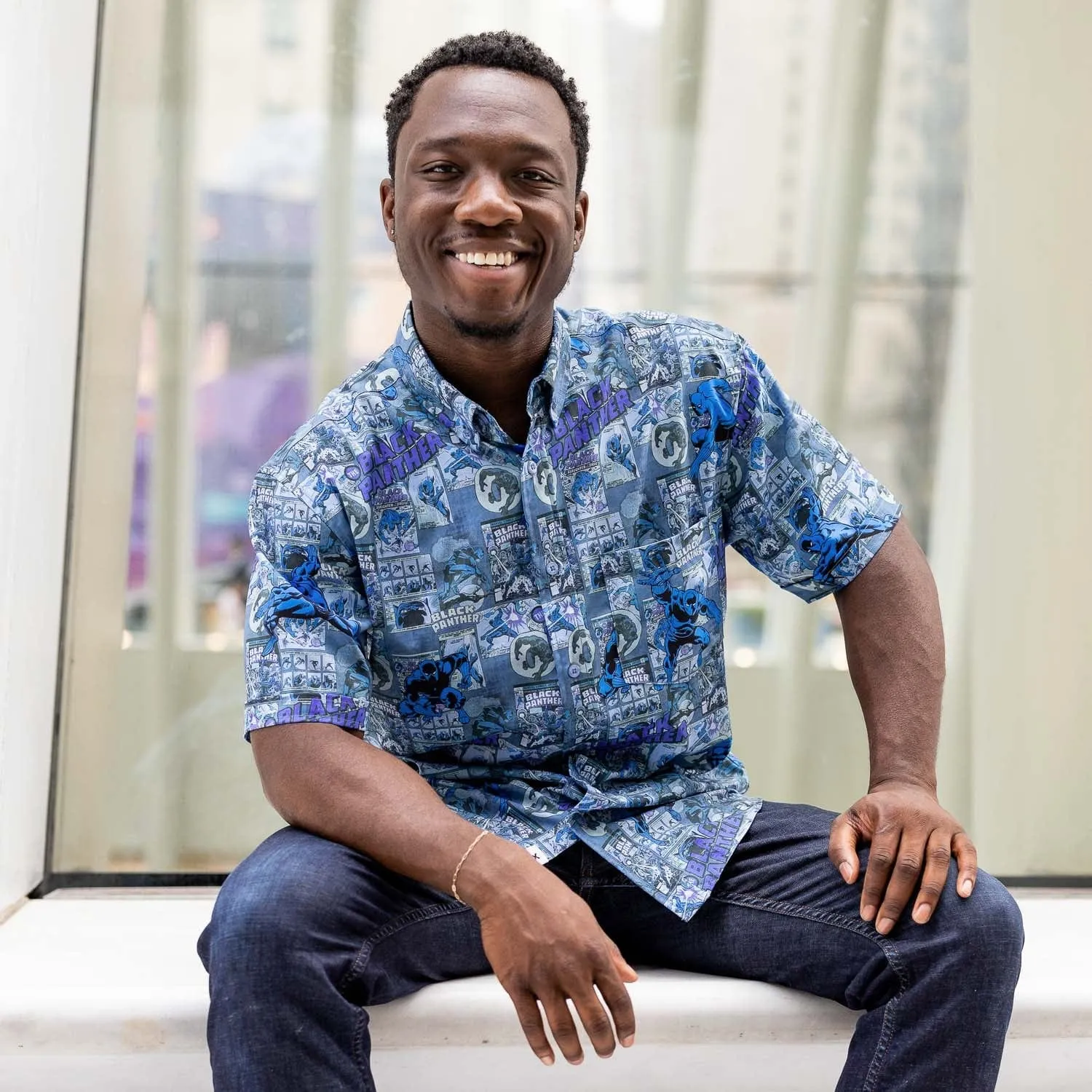 Black Panther "Panther Power" – KUNUFLEX Short Sleeve Shirt