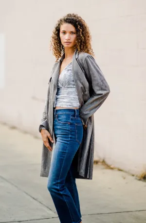 Blank NYC Faux Suede Trench