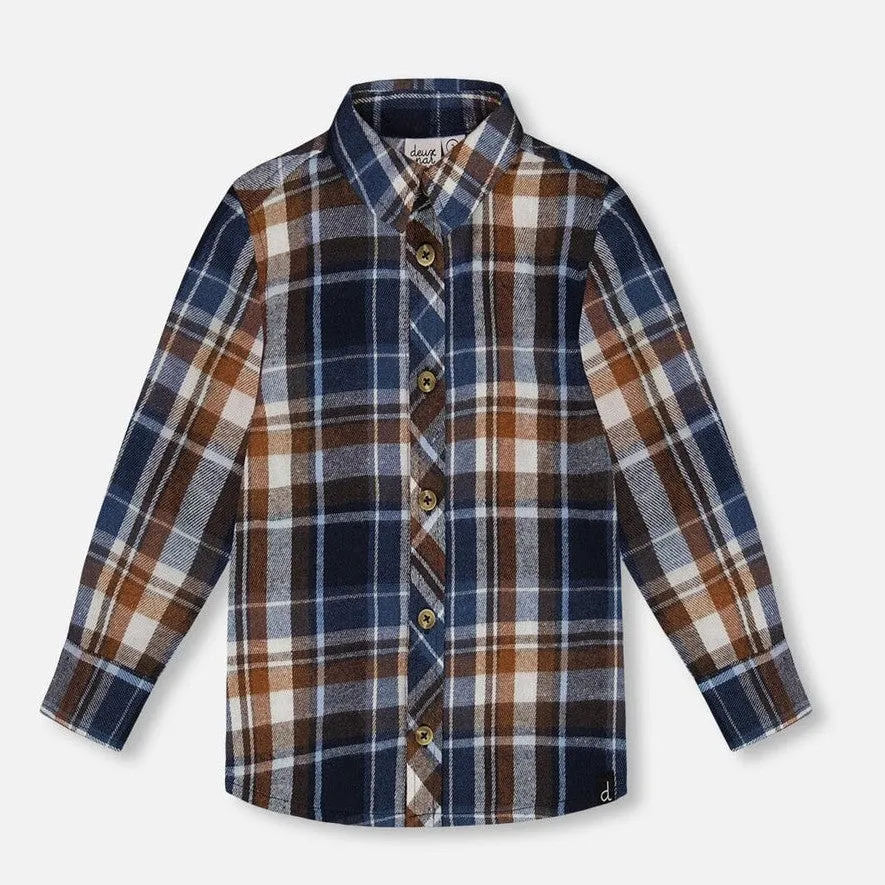 Blue & Hazel Plaid Button Down Shirt