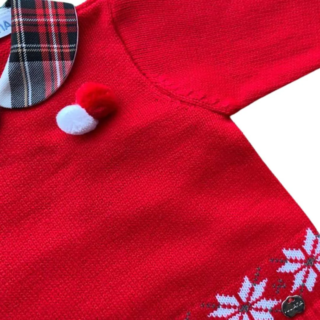 Boys 2 Piece Red Checked Tartan short Set