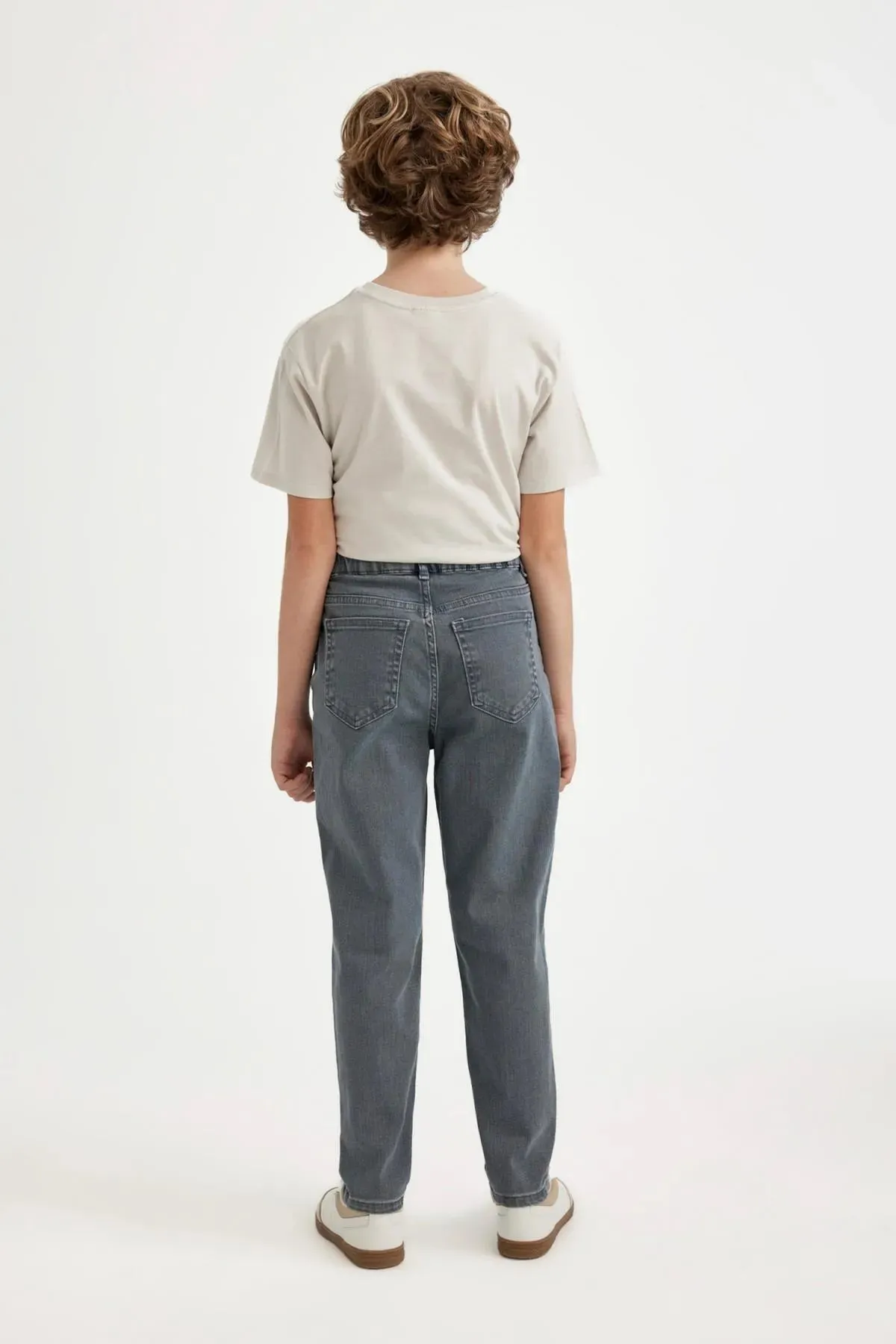 Boy's Balloon Fit Straight Leg Jean Trousers
