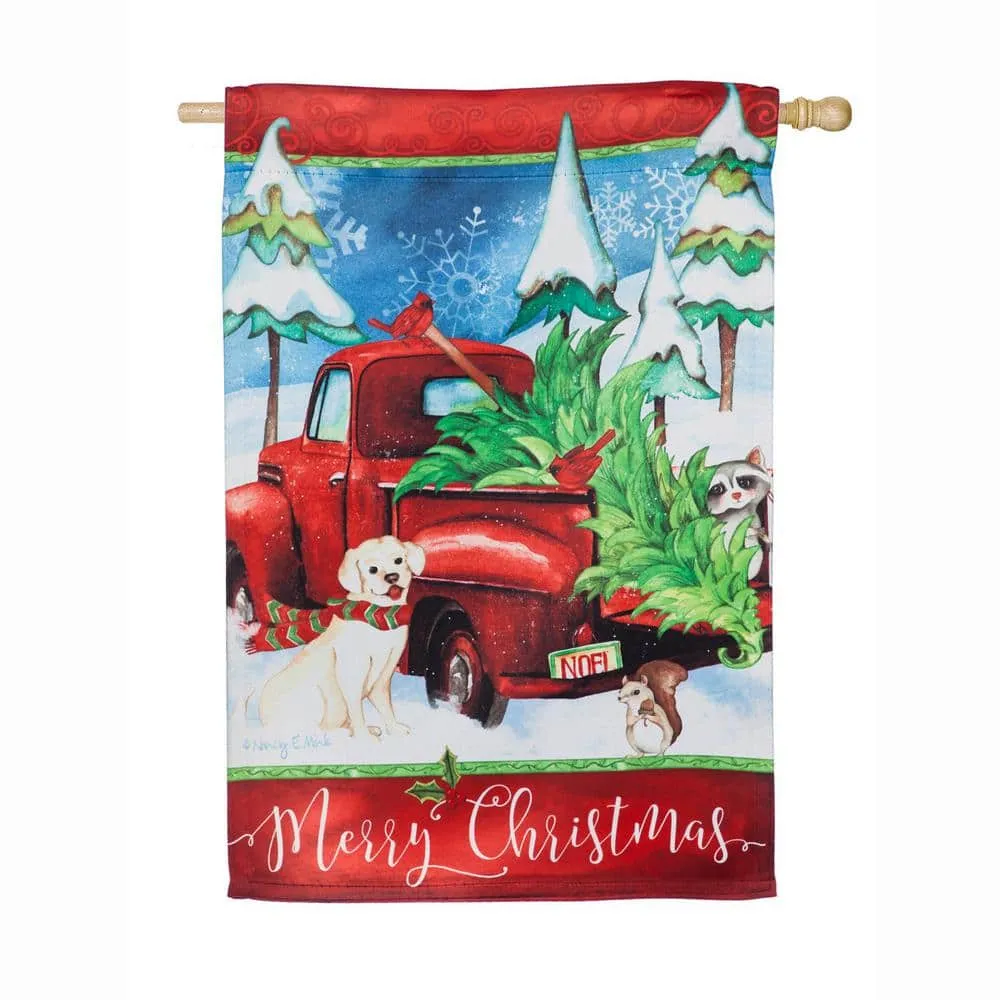 Bringing Home the Tree House House Flag