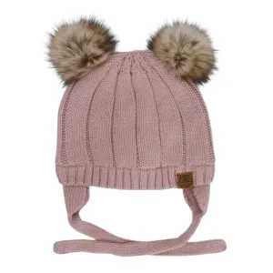 Calikids W2200 Cotton Knit Pompom Hat