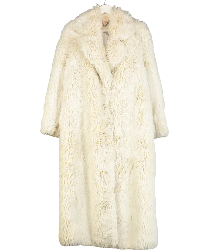 Camila Coelho Cream Francisca Coat UK S