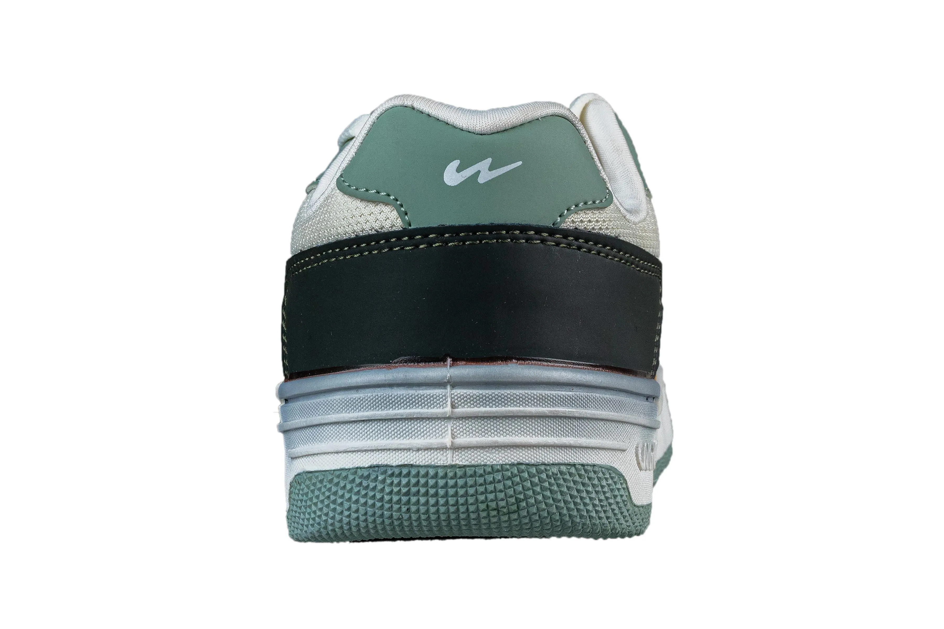 Campus Boys Off White / Pastel Green Sports Shoe