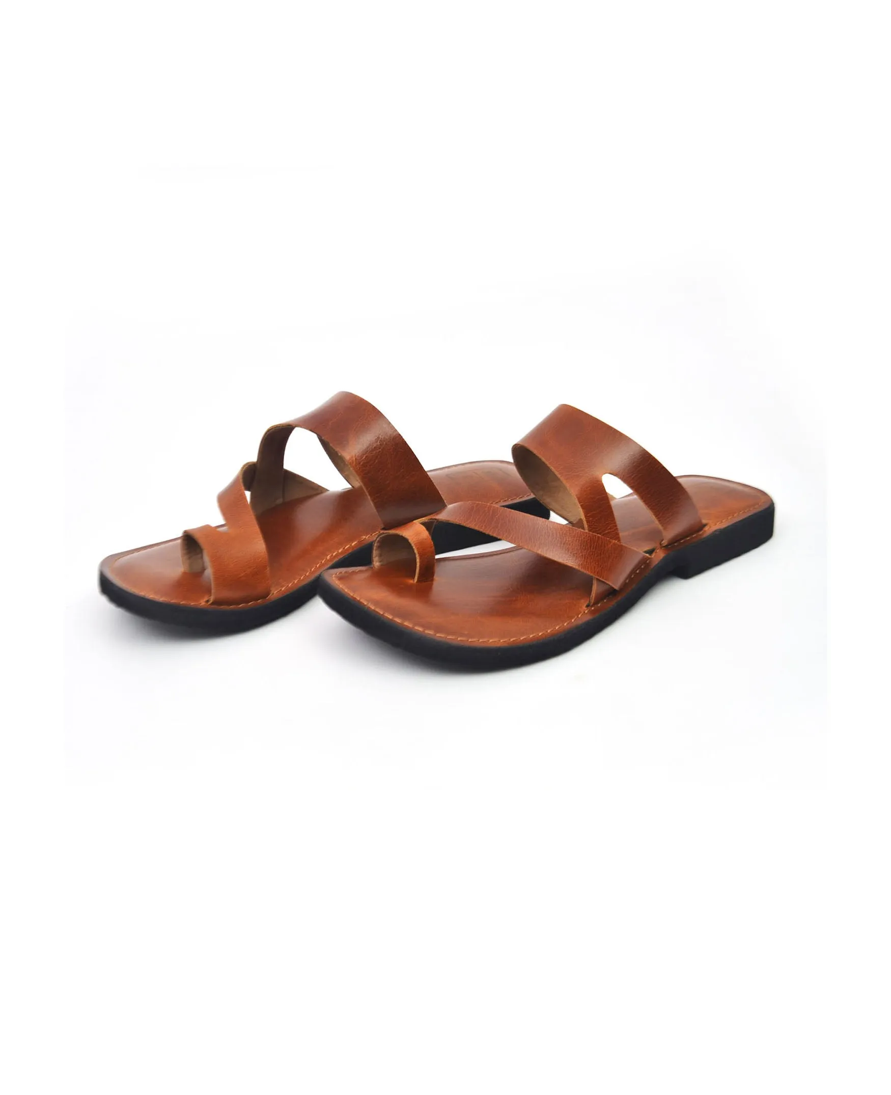 Carlos Antique Tan Leather Men's Sandals