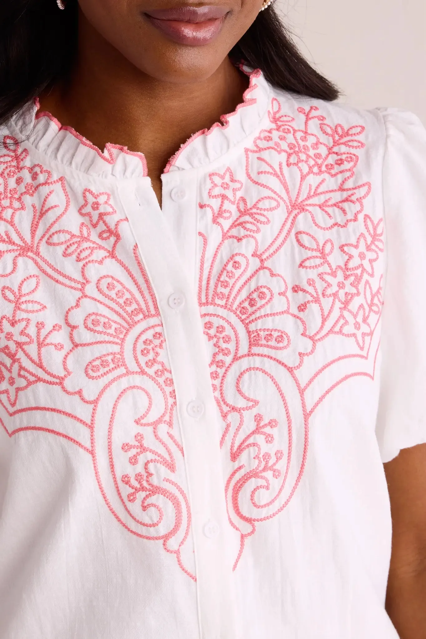 Carmen Top- White