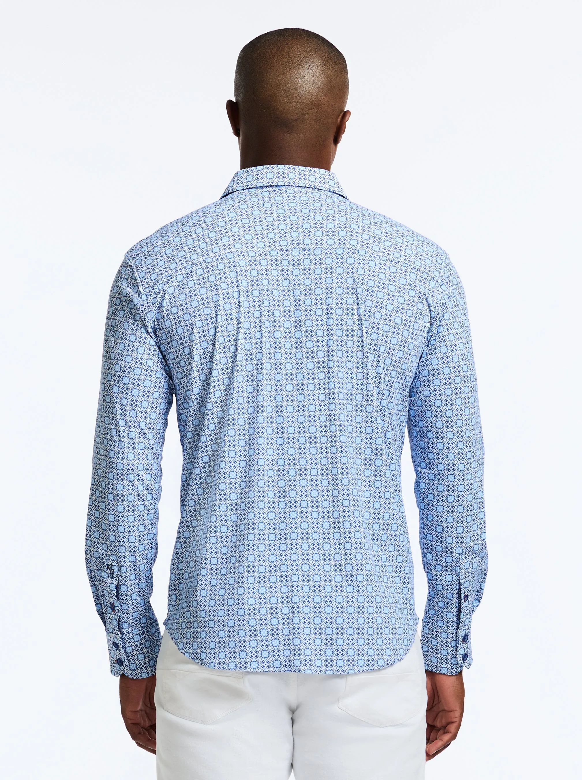 CASPIAN LONG SLEEVE BUTTON DOWN SHIRT