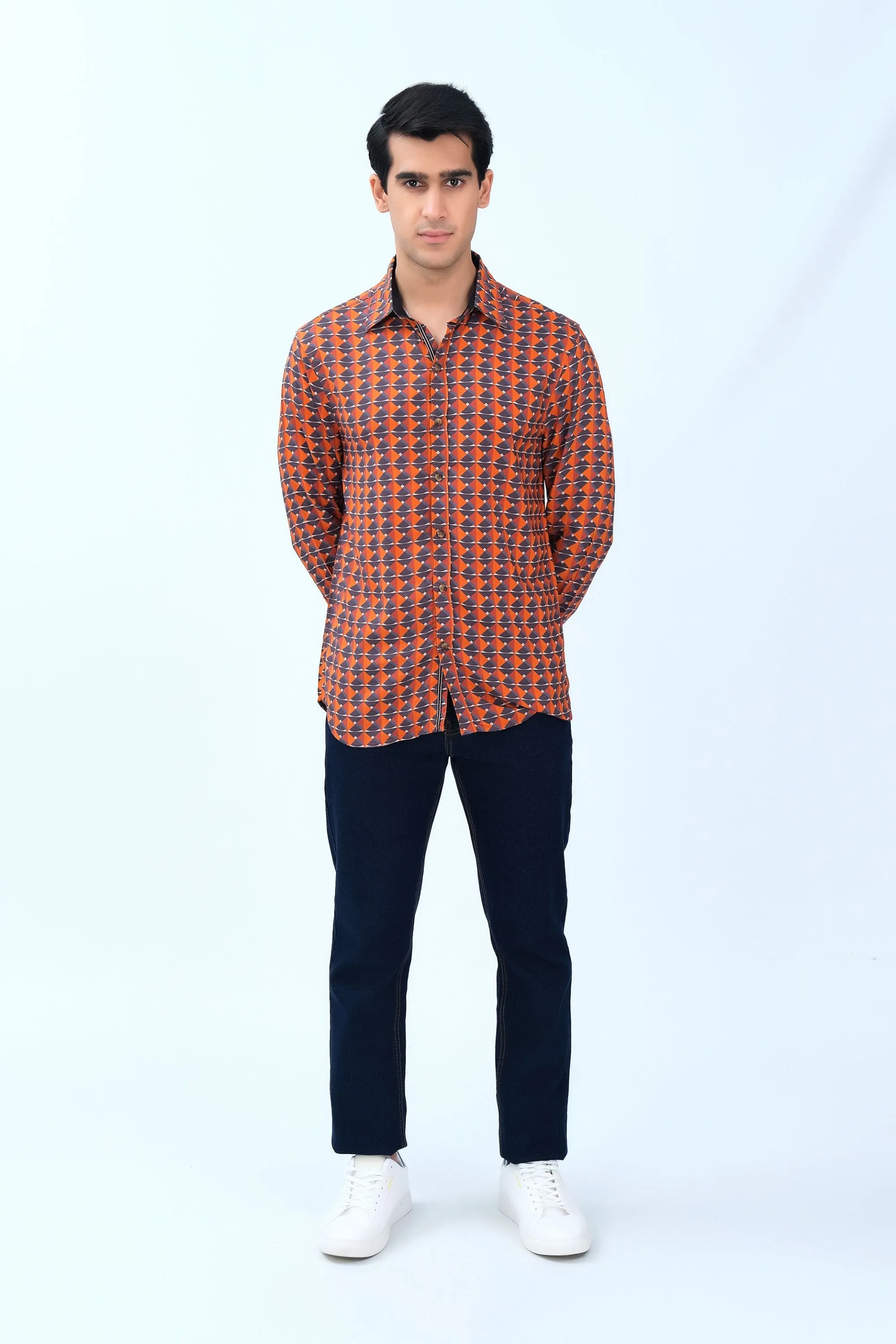 Casual Orange Shirt
