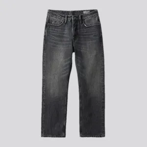 Casual straight stonewashed men's jeans