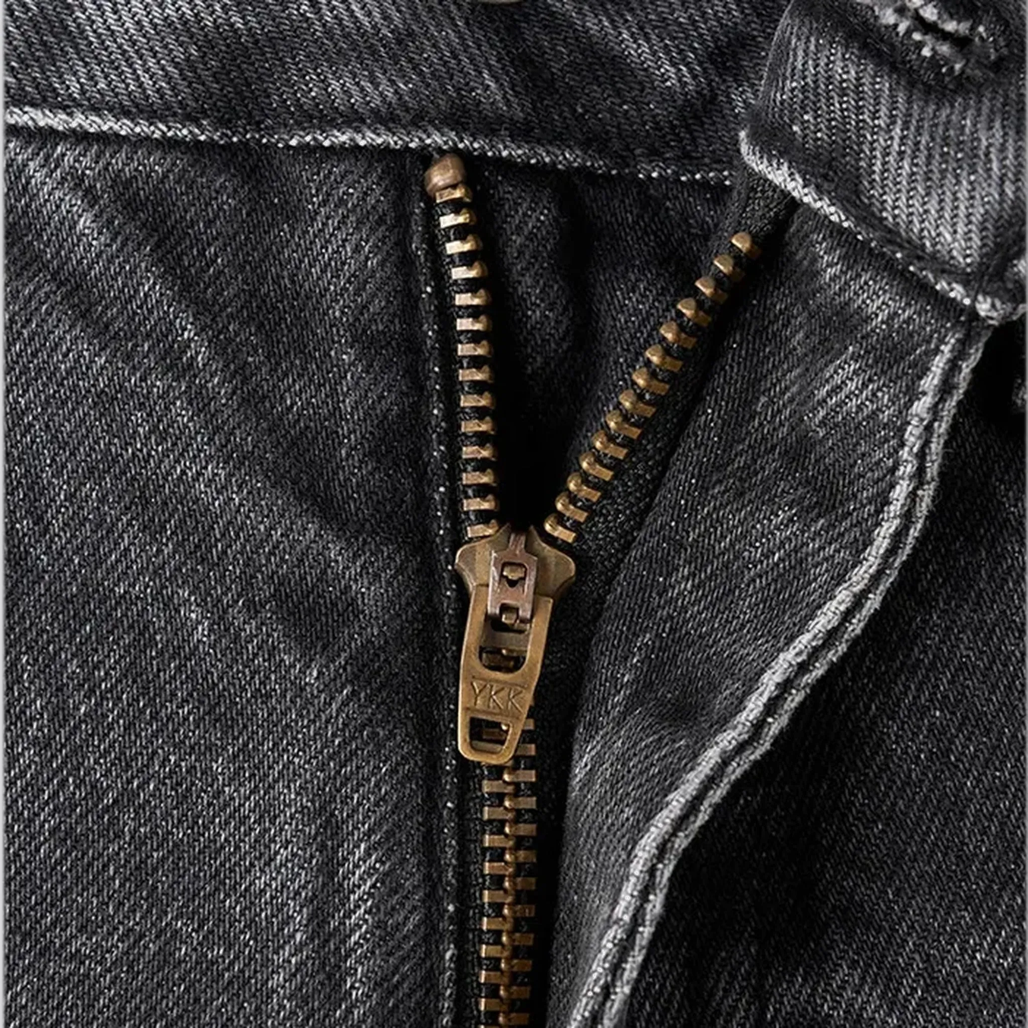 Casual straight stonewashed men's jeans