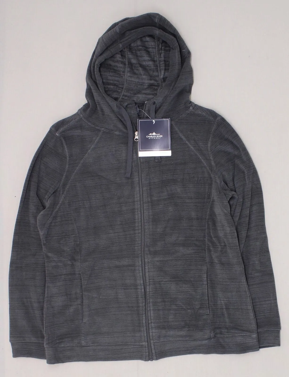 Charles River Women's Heron Space Dye Full Zip Fleece Hoodie Jacket XL