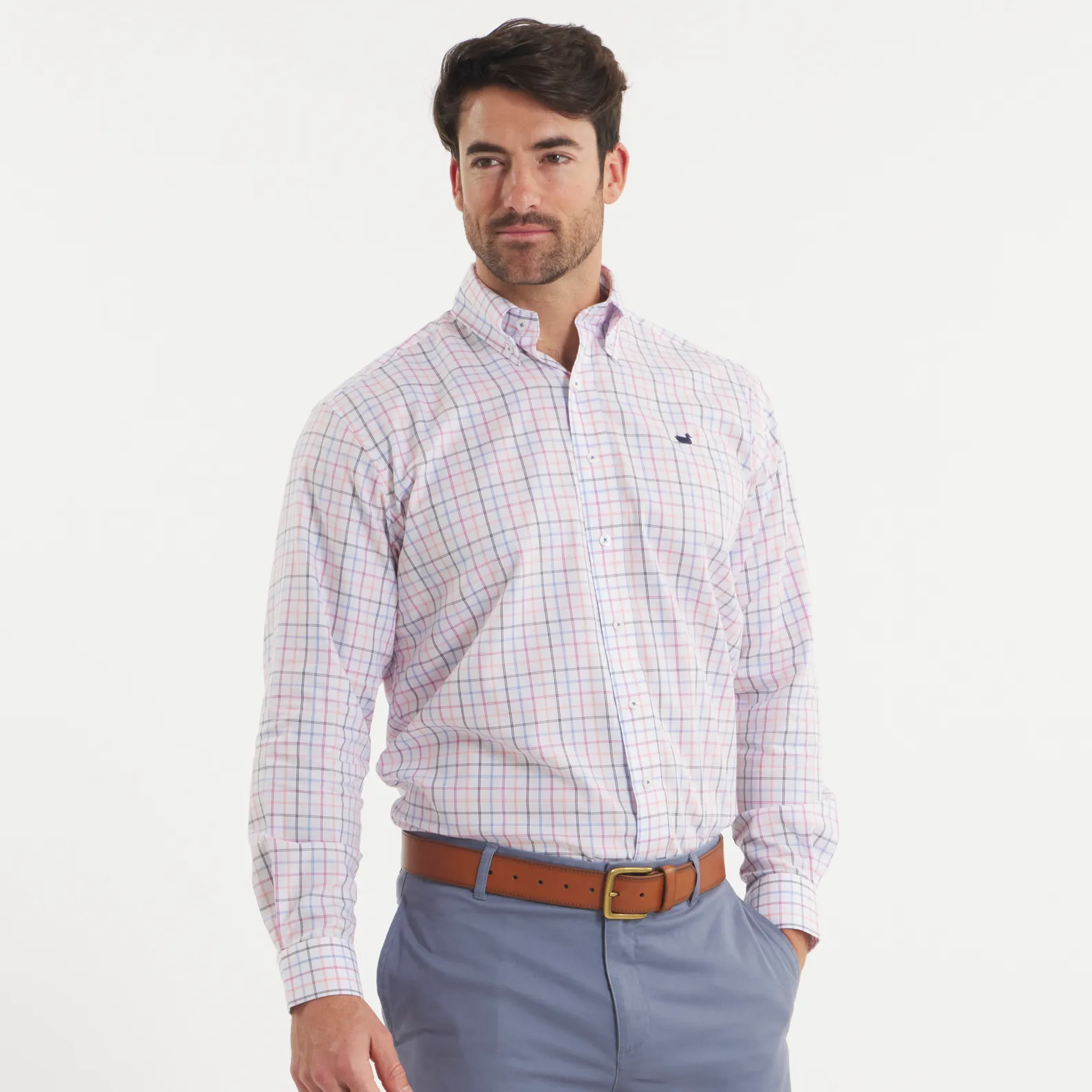 Chateau Windowpane Dress Shirt