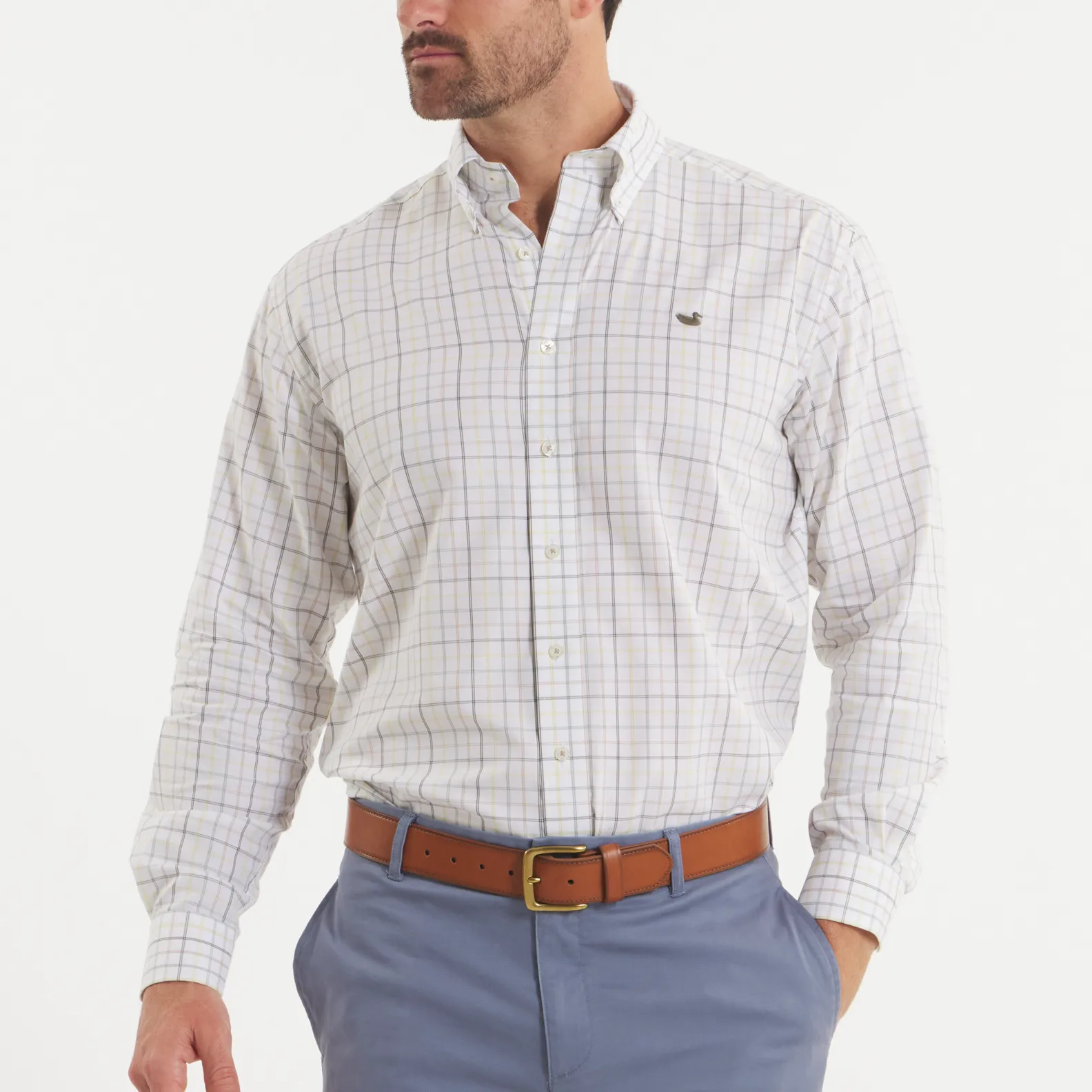 Chateau Windowpane Dress Shirt